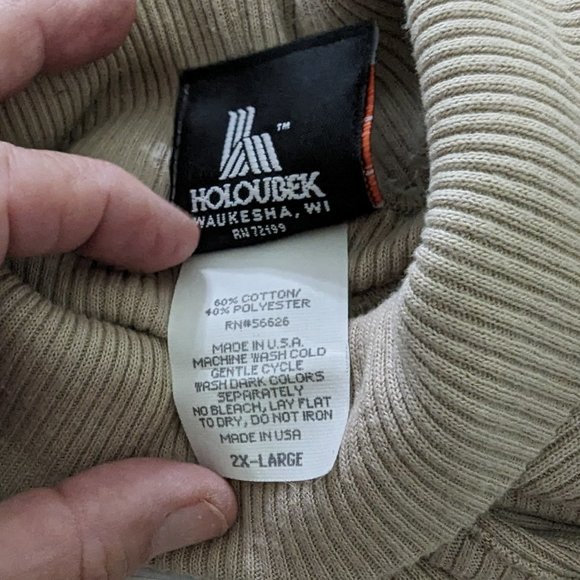 Harley Davidson Ladies Tan Turtleneck Sleeveless Tee - Picture 3 of 4